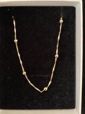 Dainty Bead Link Necklace